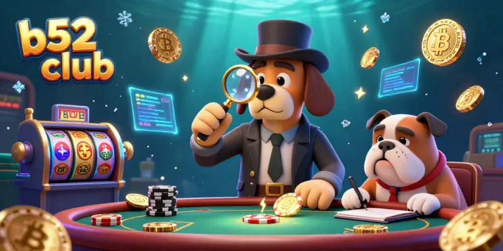 Engage in thrilling gameplay with B52 Club as detectives uncover hidden treasures in a vibrant casino.