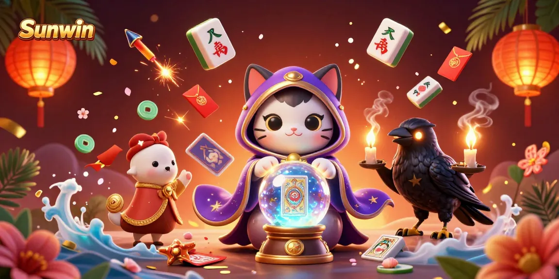 Experience the excitement of Sunwin's casino games with this vibrant, dynamic illustration.